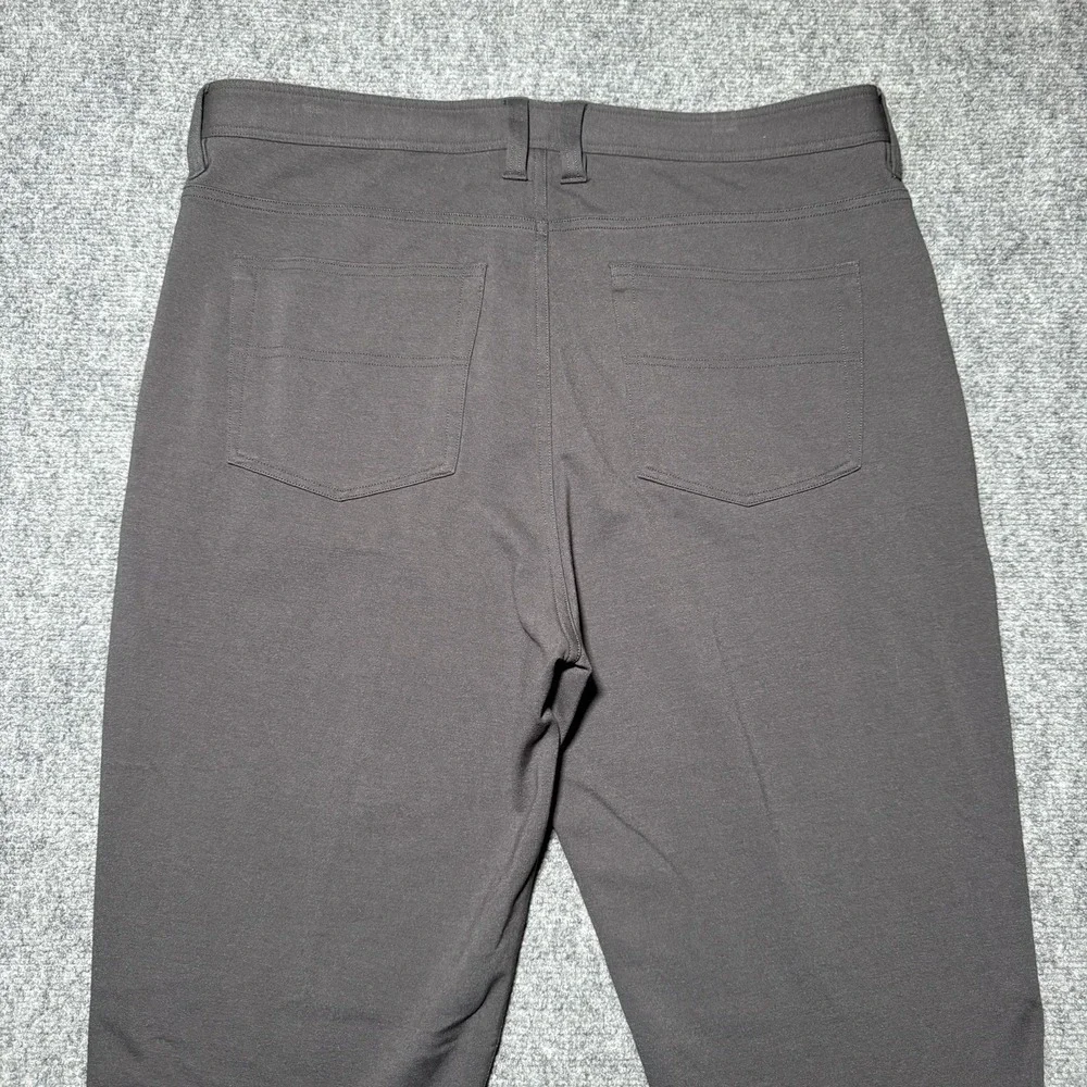 Bugatchi Pants‎ Mens 36X32 Gray Rayon Nylon Stretch Chino Slacks 5 Pocket
